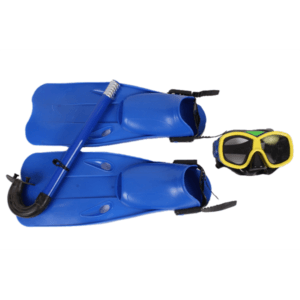ÓCULOS C/ RESPIRO BARBATANAS SWIMMING SET
