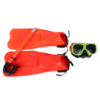 ÓCULOS C/ RESPIRO BARBATANAS SWIMMING SET