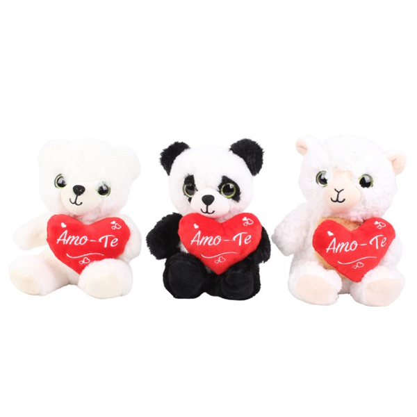 18274_3 PELUCHE NAMORADOS 18CM VALENTINE PLUSH